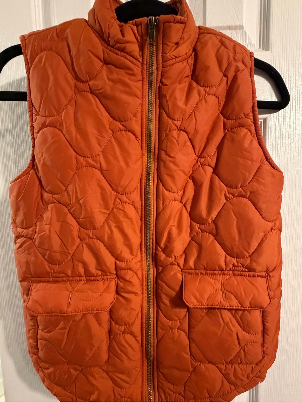 Janie and Jack Quilted Orange Puffer Vest